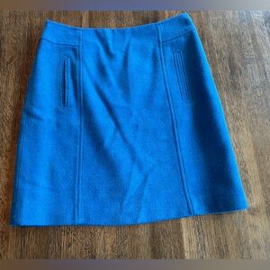 Talbots Wool Blend Blue Skirt - 4P